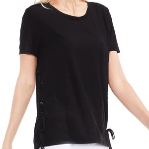 Vince Camuto Lace-up cotton Top